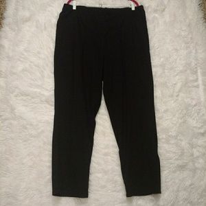 Just My Size 2-Pocket Black Front-flat Pant Size2X